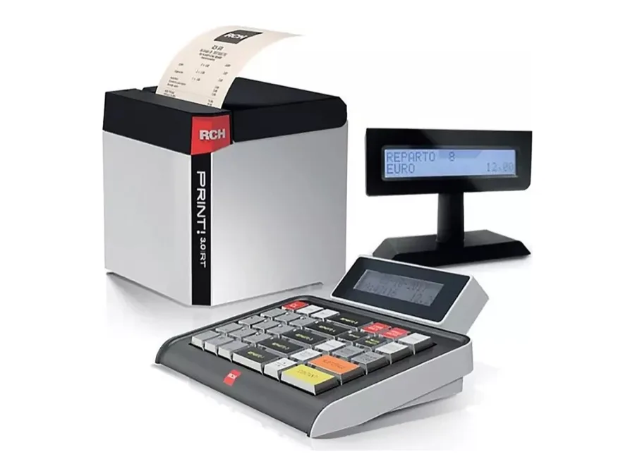 RCH PRINT! 3.0 RT con la tastiera T40/DP e il display per il cliente