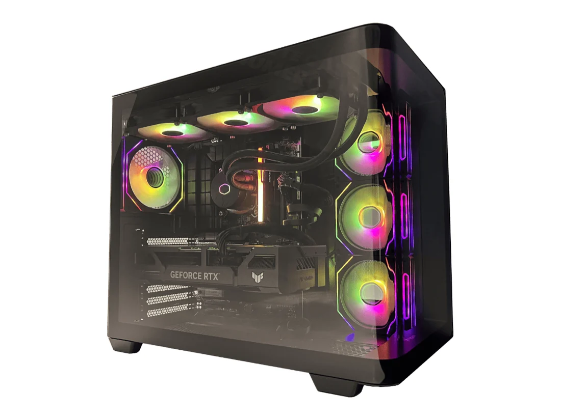 PC da gaming Winblu T-ROK Z890 con pannello in vetro e ventole ARGB